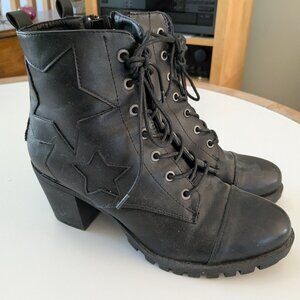 Funky Black Granny Boots